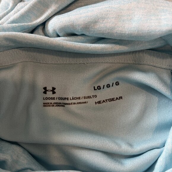 Under Armour UA Womens L Velocity 1355646 Hooded Long Sleeve Top Teal Athletic - Picture 2 of 4